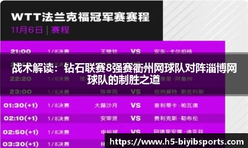 战术解读：钻石联赛8强赛衢州网球队对阵淄博网球队的制胜之道